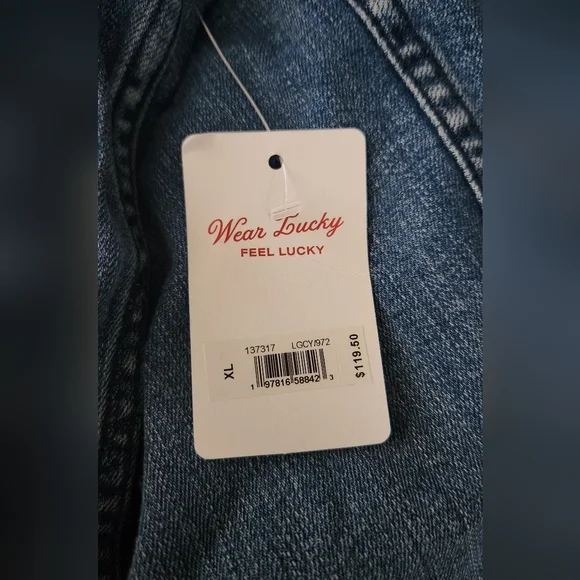 ๐๏ธ Lucky Brand Denim Jacket Size XL - Picture 14 of 15